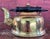 Wood Vintage Solid Brass Tea Kettle With Wood Grip For Sale - Image 7 of 8