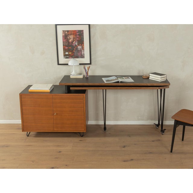 Vintage Extendable Upcycled Desk, 1960s For Sale - Image 3 of 9