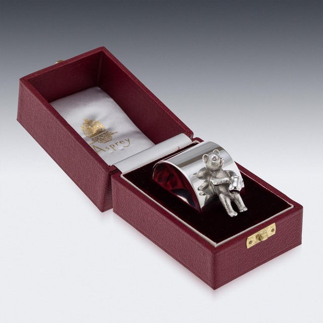 20th Century English Silver Napkin Ring from Asprey, London, 1993 For Sale - Image 3 of 10