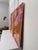 Vintage Contemporary Abstract Expressionism Diptych Original Oil Paintings, a Pair, Magenta, Orange & Plum For Sale In Houston - Image 6 of 18
