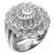 Carrera Y Carrera Afrodita 18k White Gold Diamond Ring, size 7.5 For Sale