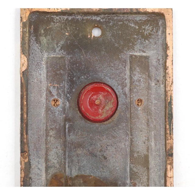 Reclaimed Art Deco in Use Bronze Elevator Indicator Plate For Sale - Image 6 of 6
