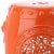 Modern Drum Garden Stool in Orange For Sale - Image 3 of 5