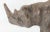 Brown Great Decorative Leather Rhinoceros With Glass Eyes For Sale - Image 8 of 12