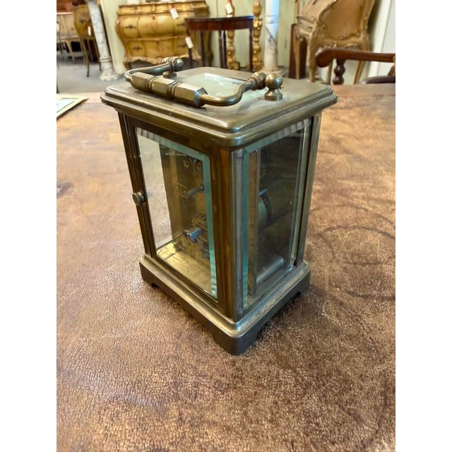 French Late 19th Century Carriage Clock, Brass Case, Circa 1890 For Sale - Image 11 of 16