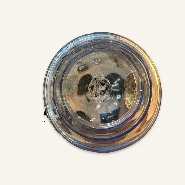 Pair of 19th Century Bakewell Glass Covered Jars For Sale - Image 4 of 5