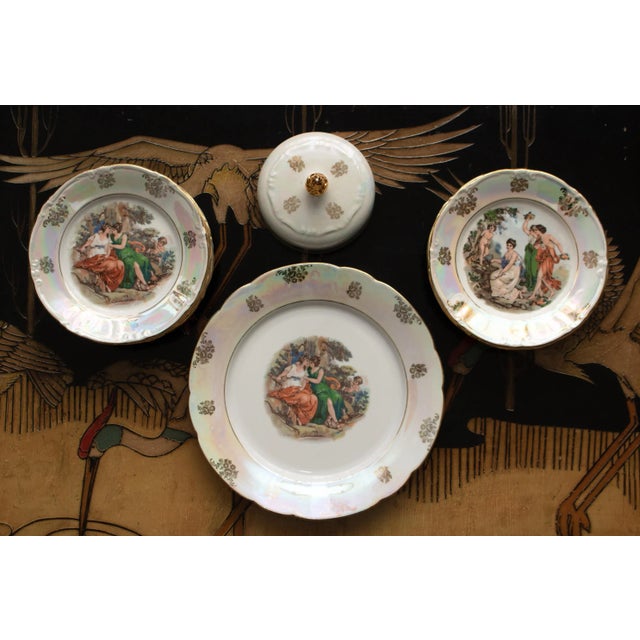 1970s Kahla 22k Gold German Porcelain Dinner Set- 13 Pieces For Sale - Image 9 of 12