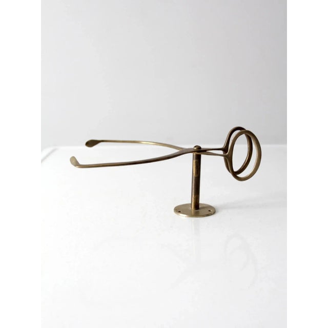 Antique Brass Wall Mount Ice Block Tongs For Sale - Image 10 of 13