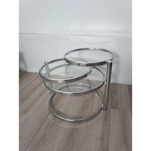 Side Table with Swivel Tops, 1980s For Sale - Image 4 of 9