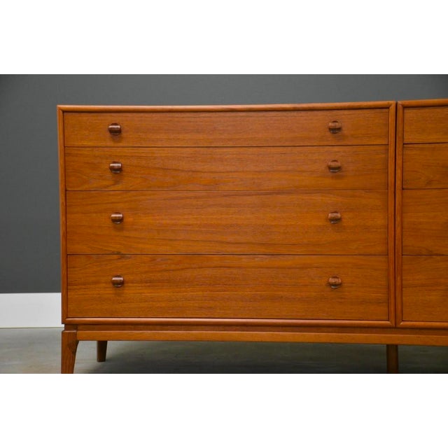 1960s 1960s Refinished John Stuart 76” Teak Long Dresser For Sale - Image 5 of 10