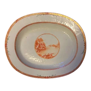 18th Century Chinese Export Porcelain Deep Platter