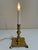 American Vintage Solid Brass Candlestick Table Lamp 10” For Sale - Image 3 of 8