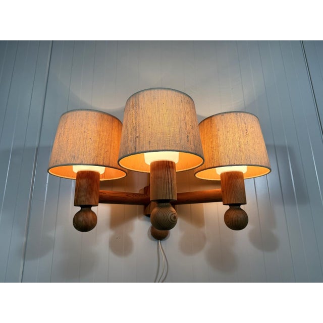 Vintage Pinus Wall Lamp by Uno Kristiansson for Luxus, 1960s For Sale - Image 9 of 18