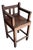 Brutalist Oak Childrens Chair, 1960s For Sale