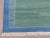 Textile Handmade Green and Blue Geometric Cotton Rug For Sale - Image 7 of 11
