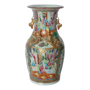 19th Century Chinese Rose Canton Porcelain Vase