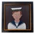 Matt Rix, Naive Portrait of an Edwardian Boy in Sailor Suit, Oil on Canvas, Framed For Sale