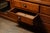 Antique Oak Mercantile Cabinet With Japanned Copper Hardware For Sale In Chicago - Image 6 of 10