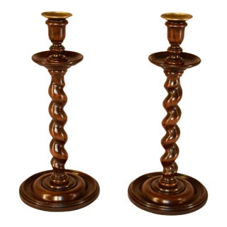 Pair of 19th Century English Candlesticks For Sale
