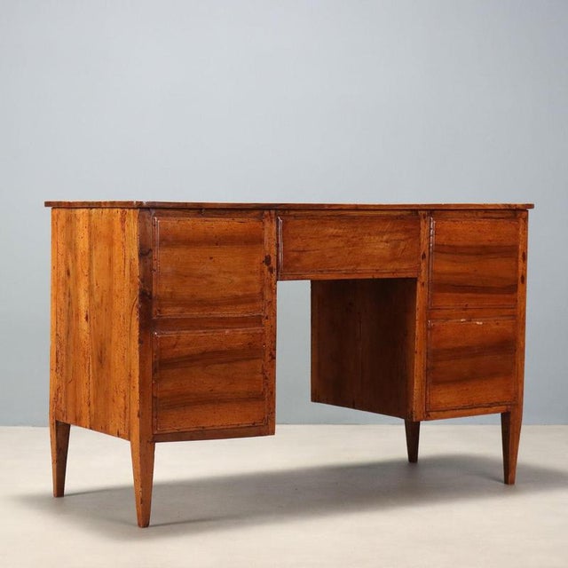 Antique Italian Directoire Walnut Desk, 1800s For Sale - Image 9 of 10