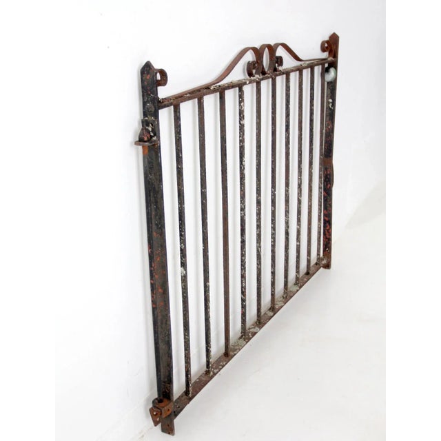 Antique Wrought Iron Gate For Sale - Image 6 of 13