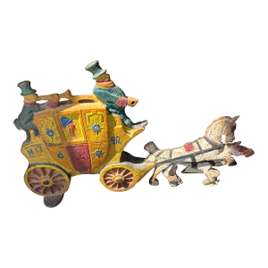 1930s Hubbly Horse and Carriage Door Stop
