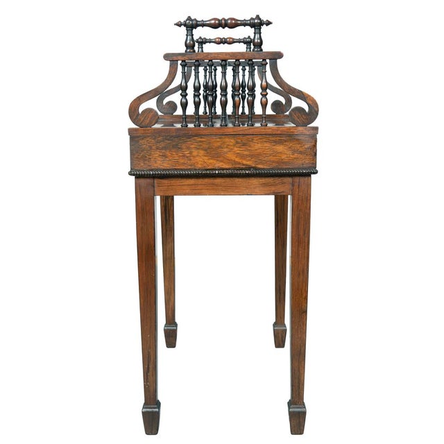 Wood George IV Rosewood Bookstand For Sale - Image 7 of 10