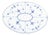 Antique Fish Strainer Platter in Blue Fluted Plain Pattern from Royal Copenhagen, 1890s For Sale