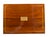 Benson & Hedges Campaign Style Walnut and Brass Inlaid Humidor For Sale - Image 9 of 9