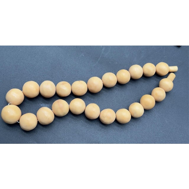 1930s Moroccan Mastic Copal Beaded Tribal Necklace For Sale - Image 17 of 17
