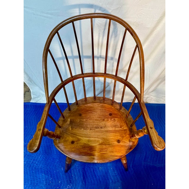 1980s 1980s Fredrick Duckloe Sack Back Windsor Chairs, a Pair For Sale - Image 5 of 12