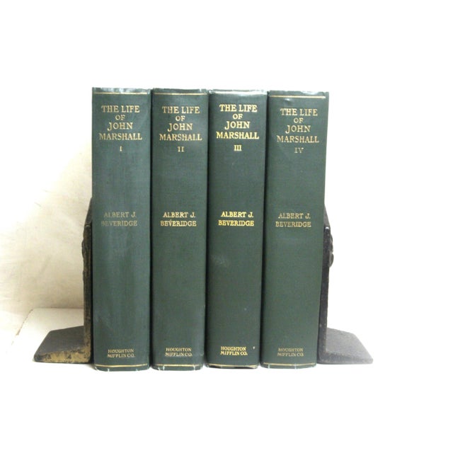 1920s Arts & Crafts Abraham Lincoln Bookends Antique Cast Iron - A Pair For Sale - Image 11 of 16