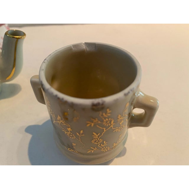 Vintage Gold Filagree Childs Tea Set- 17 Pieces For Sale - Image 9 of 11
