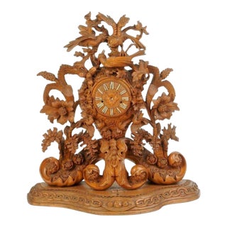 Late 19th Century Monumental Black Forest Clock For Sale