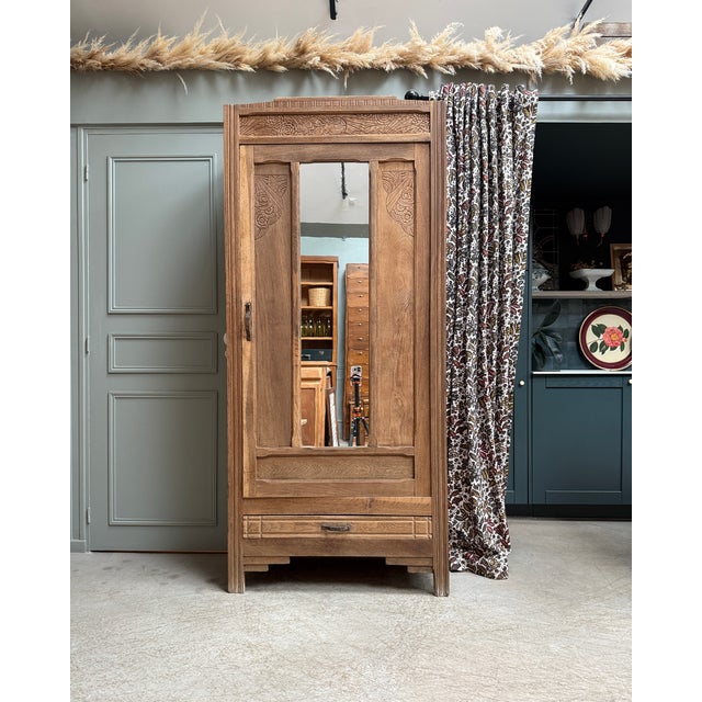 Art Deco Oak Bonnetière, 1930s For Sale - Image 15 of 15