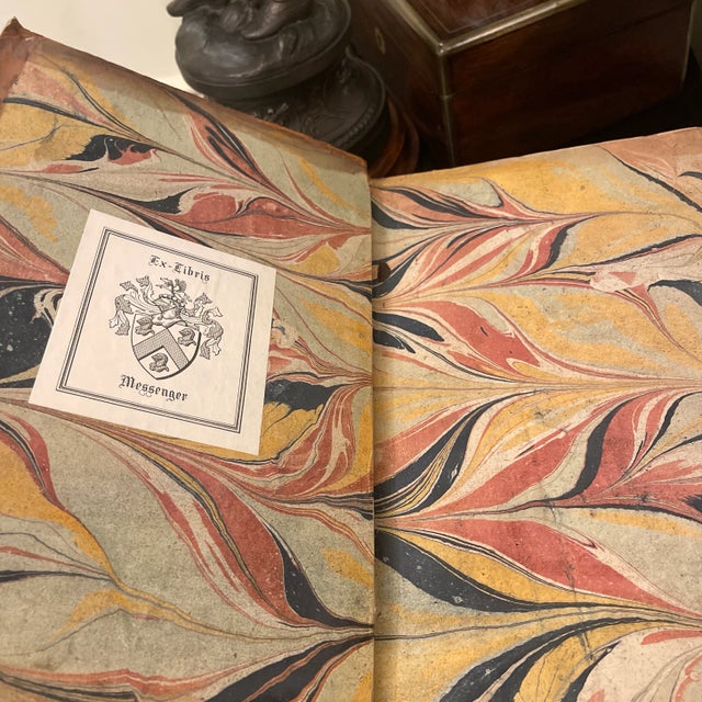 Early 18th Century 1738 2 Volume Milton’s Works Leather Bound For Sale - Image 5 of 8