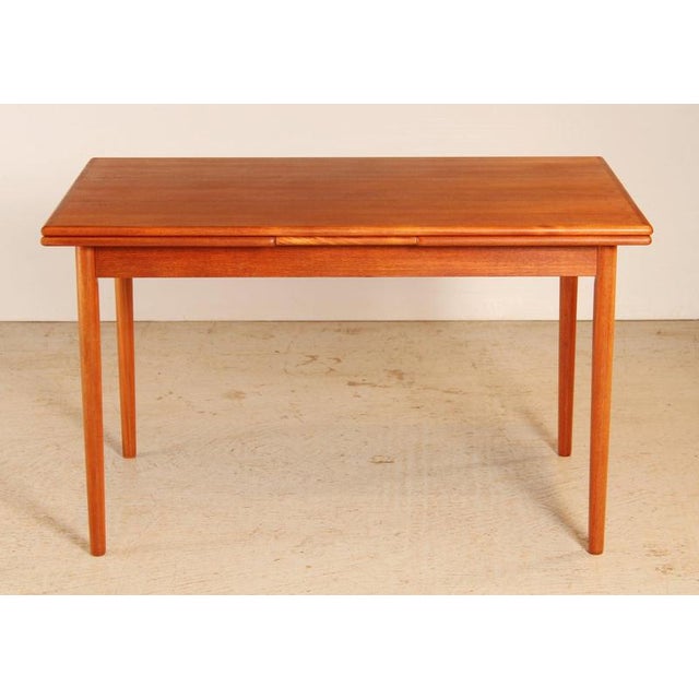 Mid-Century Danish Extending Dining Table in Teak, 1970s For Sale - Image 12 of 12