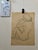 Paper 1950s Henry Emil Salloch Original Watercolor on Paper Seated Female Nude Figure. For Sale - Image 7 of 7