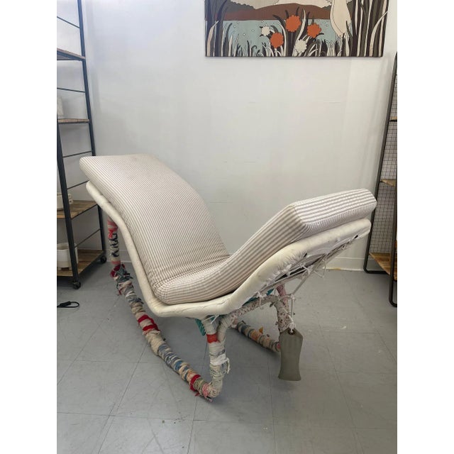1970s Vintage Mid Century Modern Edgar Bartolucci Embellished Italian Rocking Chair For Sale In Seattle - Image 6 of 10