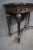 Regency Style Carved Mahogany Black Marble Console Table For Sale - Image 4 of 9