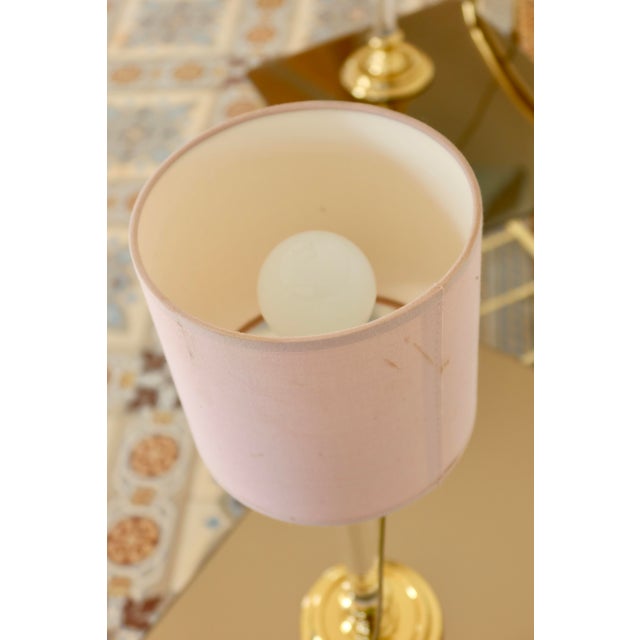 Gold Vintage Bedside Lamps, 1970s, Set of 2 For Sale - Image 8 of 11