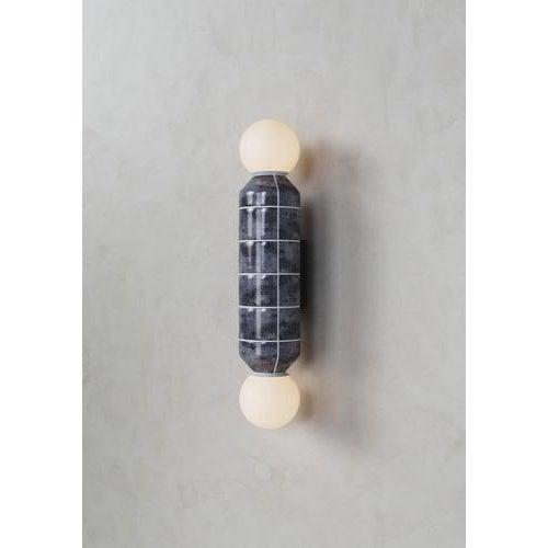 Navazi Medium Wall Lamp in Scorched Coal Ceramic and Glass by Svitanok For Sale - Image 12 of 18