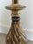 Make a bold (I’m talking Joan Collins’ shoulder pads in Dynasty bold) statement with this spiral brass table lamp from...