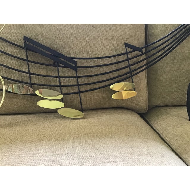 Curtis Jere Signed Vintage Wall Sculpture in the Shape of Musical Notes For Sale - Image 9 of 13