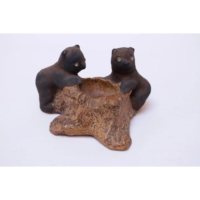 Vintage Chalkware Bear Cub Sculpture For Sale - Image 12 of 12