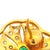 1980s Italian 18k Gold Emerald and Diamond Openwork Heart Earrings, Pair For Sale - Image 11 of 12