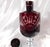 Glass 1940s Footed Dark Red Cut to Clear Decanter With Matching Stopper For Sale - Image 7 of 8