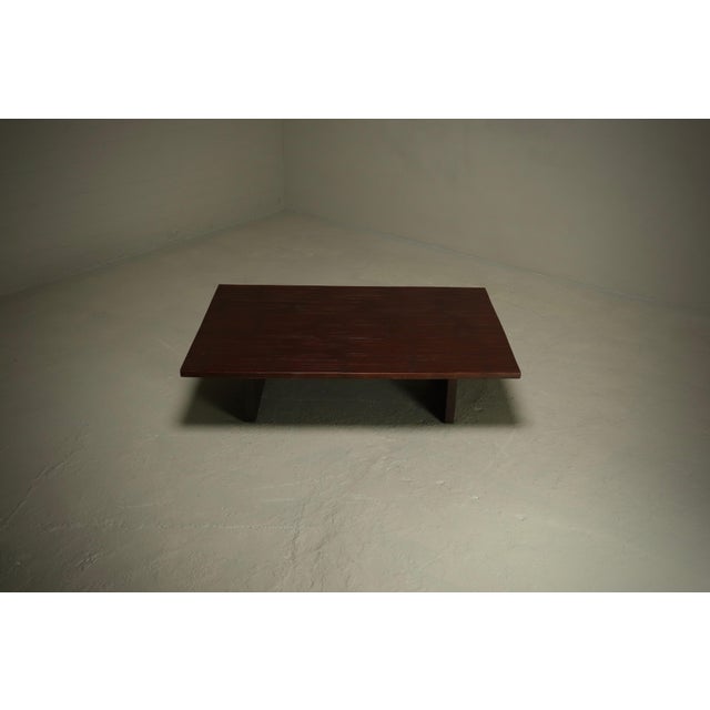Bamboo and Wood Coffee Table by Axel Vervoordt, 1980s For Sale - Image 11 of 14