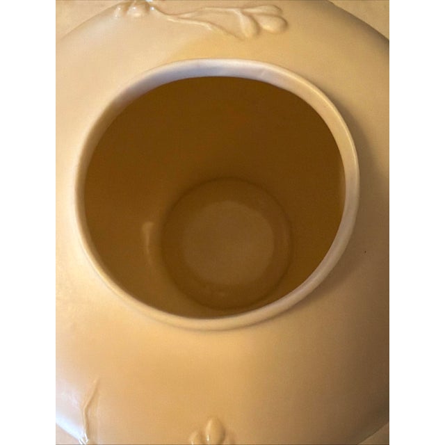 1980s 1980s Rare Patricia Hinde St. Simons Island Ga Signed Studio Pottery Lidded Ginger Jar For Sale - Image 5 of 9