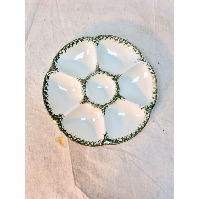 20th Century French Oyster Plate, Gien Chairish